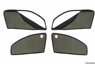 

MAGNET Side Window Sun Shade For Tata Nano(Black)