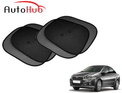 Auto Hub Side Window Sun Shade For Fiat Linea(Black)