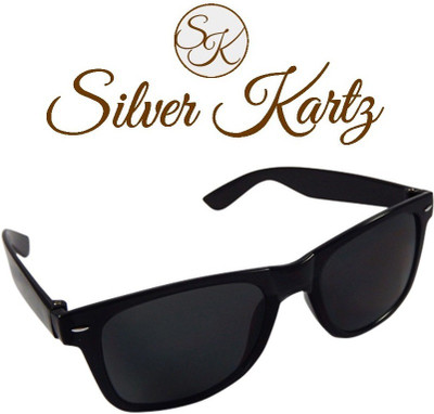 

Silver Kartz Wayfarer Sunglasses(Black