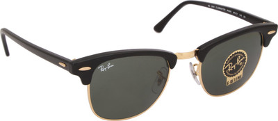 Ray-Ban Clubmaster Sunglasses(For Men, Green)