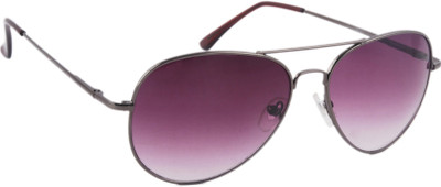 Joe Black Aviator Sunglasses(Violet)