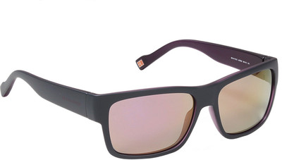 

Hugo Boss Rectangular Sunglasses(Grey, Pink