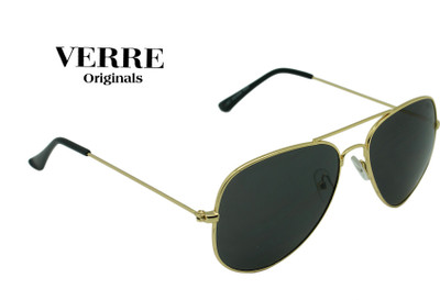 

Verre Aviator Sunglasses(Black)