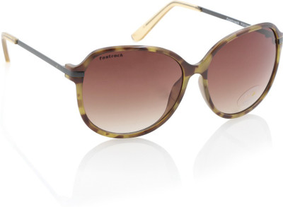Fastrack Wayfarer Sunglasses(For Women, Brown)