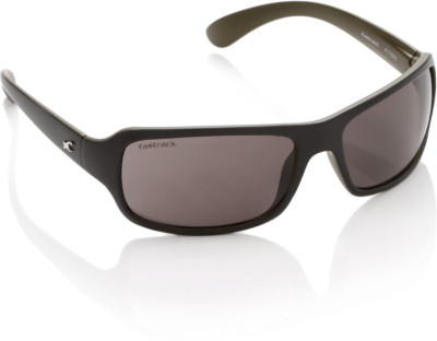 Fastrack Wrap-around, Rectangular Sunglasses(For Men & Women, Brown)