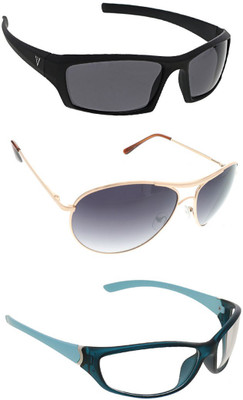 

Vast Combo Of Day & Night Vision Wrap Around Cricket Goggles(Gold)