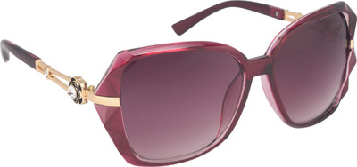 Verre Over-sized Sunglasses(Violet)