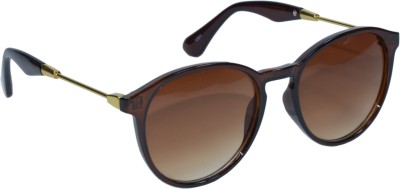 PETER JONES Round Sunglasses(For Men & Women, Brown)