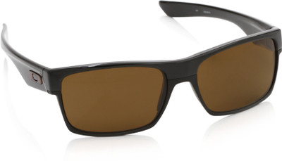 OAKLEY Rectangular Sunglass(For Men, Grey)