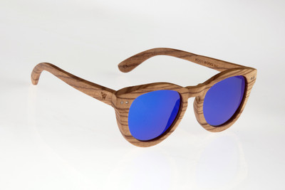 

Wood Works Inc. Round Sunglasses(Blue)