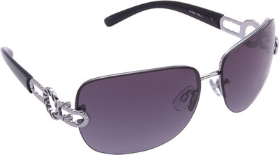 

IDEE Rectangular Sunglasses(Silver)