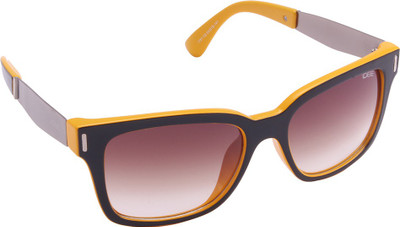 

IDEE Rectangular Sunglasses(Black)
