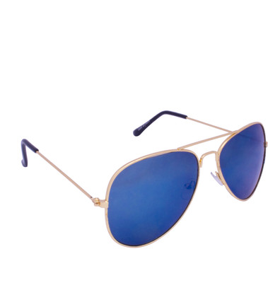 

Beauty & Beast Aviator Sunglasses(Blue)