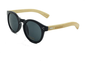 

Woodons Round Sunglasses(Black)