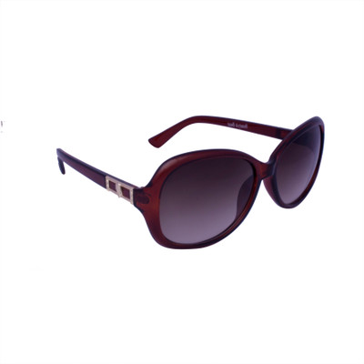 

Beauty & Beast Oval Sunglasses(Brown)