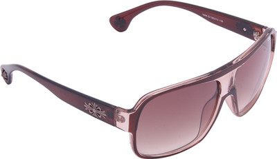 IDEE Rectangular Sunglasses(Brown)
