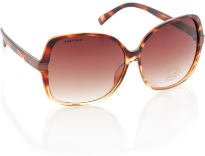 Fastrack Over-sized Sunglasses(For Women, Violet)