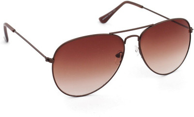 

Just Colours Aviator Sunglasses(Brown