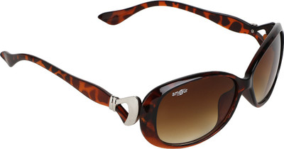 

Amour Oval Sunglasses(Brown