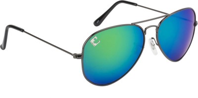 Clark N' Palmer Aviator Sunglasses(For Boys, Green)
