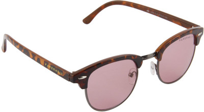 74% OFF on Farenheit Oval Sunglasses(Brown)