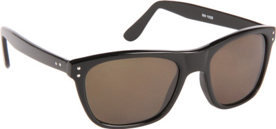 Cristiano Ronnie Wayfarer Sunglasses(For Men, Black, Black)