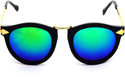 

Just Pretty Things Oval Sunglasses(Blue