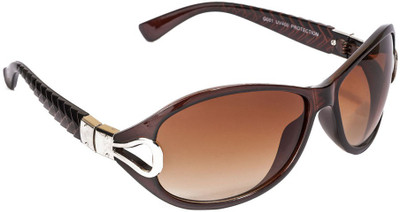 65% OFF on VESPL Over-sized Sunglasses(Brown)