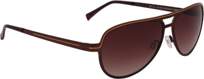 LEE COOPER Aviator Sunglasses(For Men, Brown)