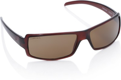 Fastrack Wrap-around Sunglasses(For Men & Women, Brown)