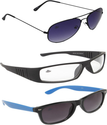 ABLOOM Aviator, Wrap-around, Wayfarer Sunglasses(Multicolor)