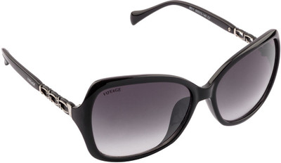 57% OFF on VOYAGE Rectangular Sunglasses(Black)