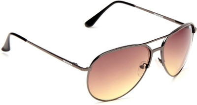 55% OFF on Highborn Aviator Sunglasses(Brown)