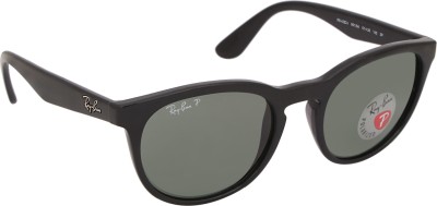 Ray-Ban Round Sunglasses(For Men & Women, Green)