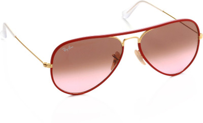 

Ray-Ban Aviator Sunglasses(Brown, Pink