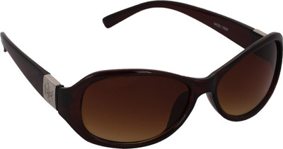 

Pede Milan Oval Sunglasses(Brown