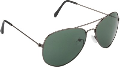 Fair-x Aviator Sunglasses(For Men, Green)