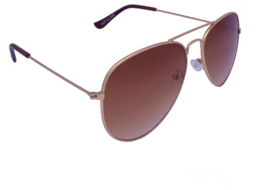 

Beauty & Beast Aviator Sunglasses(Brown)