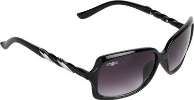 

Amour Oval Sunglasses(Black