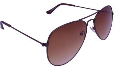 

Beauty & Beast Aviator Sunglasses(Brown)