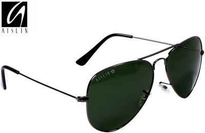 Aislin Aviator Sunglasses(Green)