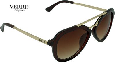 

Verre Oval Sunglasses(Brown)