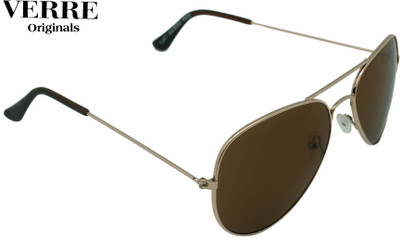 

Verre Aviator Sunglasses(Brown)