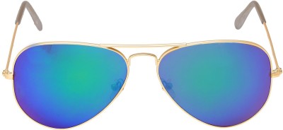Fair-x Aviator Sunglasses(For Men & Women, Green)