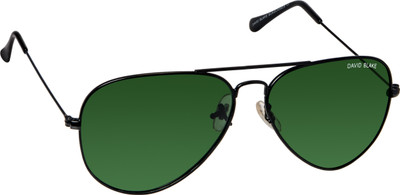 63% OFF on David Blake Aviator Sunglasses(Green)