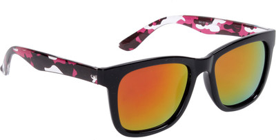 Ted Smith Wayfarer Sunglasses(Grey, Red)