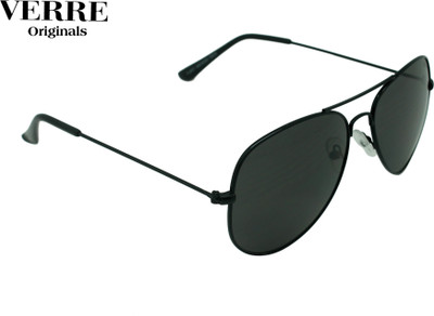 

Verre Aviator Sunglasses(Black)