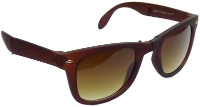 Hrinkar Wayfarer Sunglasses(For Men, Brown)