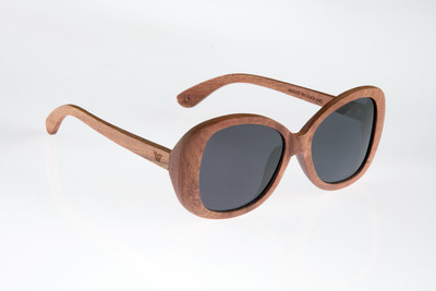 

Wood Works Inc. Oval Sunglasses(Black)