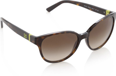 DKNY Round Sunglasses(Brown) at flipkart